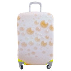 Beer Foam Texture Macro Liquid Bubble Luggage Cover (medium) by Cemarart