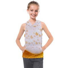 Beer Foam Texture Macro Liquid Bubble Kids  Sleeveless Hoodie