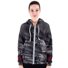 Grave Yard Dark Fantasy Trees Women s Zipper Hoodie