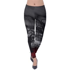 Grave Yard Dark Fantasy Trees Velvet Leggings