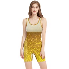 Light Beer Texture Foam Drink In A Glass Women s Wrestling Singlet