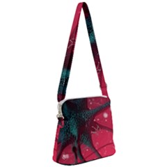 Coronavirus Corona Virus Zipper Messenger Bag by Cemarart