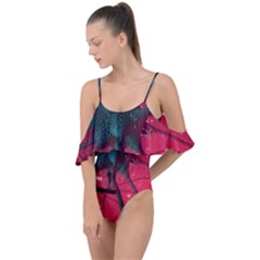 Coronavirus Corona Virus Drape Piece Swimsuit