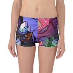 Graffiti Corazones Kingdom Saga Super Reversible Boyleg Bikini Bottoms