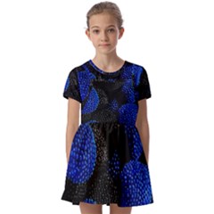 Raspberry One Edge Kids  Short Sleeve Pinafore Style Dress