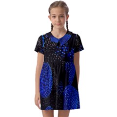 Raspberry One Edge Kids  Asymmetric Collar Dress