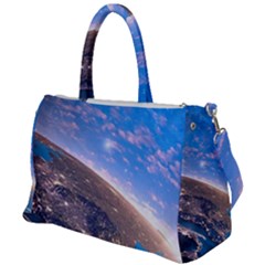 Earth Blue Galaxy Sky Space Duffel Travel Bag by Cemarart