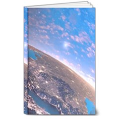 Earth Blue Galaxy Sky Space 8  X 10  Hardcover Notebook by Cemarart