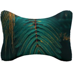 Dark Green Leaves Leaf Seat Head Rest Cushion