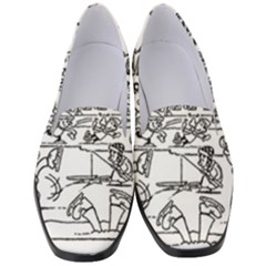 Colouring Page Winter City Skating Women s Classic Loafer Heels