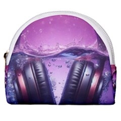 Headphones Sound Audio Music Radio Horseshoe Style Canvas Pouch