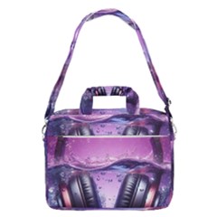 Headphones Sound Audio Music Radio Macbook Pro 13  Shoulder Laptop Bag  by Hannah976