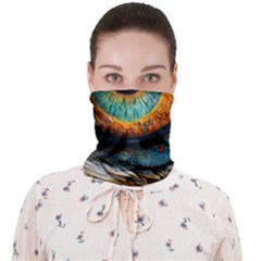 Eye Bird Feathers Vibrant Face Covering Bandana (adult)