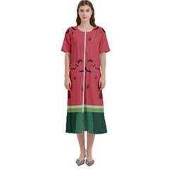 Watermelon Lock Love Women s Cotton Short Sleeve Night Gown by Cemarart