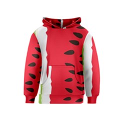 Watermelon Black Green Melon Red Kids  Pullover Hoodie