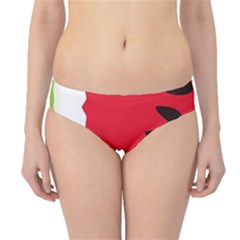 Watermelon Black Green Melon Red Hipster Bikini Bottoms