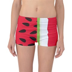 Watermelon Black Green Melon Red Reversible Boyleg Bikini Bottoms