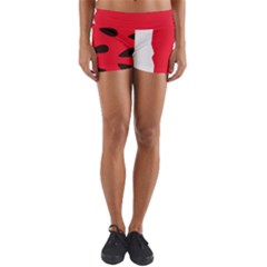 Watermelon Black Green Melon Red Yoga Shorts