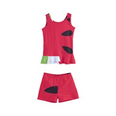 Watermelon Black Green Melon Red Kids  Boyleg Swimsuit