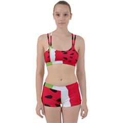 Watermelon Black Green Melon Red Perfect Fit Gym Set