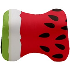 Watermelon Black Green Melon Red Head Support Cushion