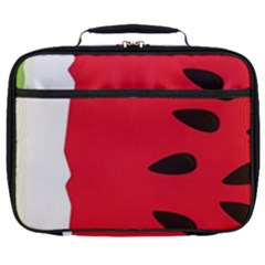 Watermelon Black Green Melon Red Full Print Lunch Bag