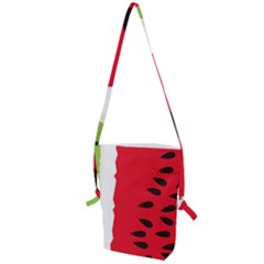 Watermelon Black Green Melon Red Folding Shoulder Bag