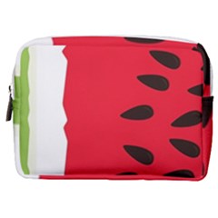 Watermelon Black Green Melon Red Make Up Pouch (Medium)