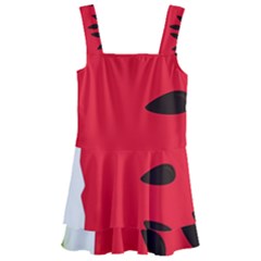 Watermelon Black Green Melon Red Kids  Layered Skirt Swimsuit