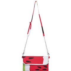 Watermelon Black Green Melon Red Mini Crossbody Handbag