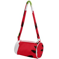 Watermelon Black Green Melon Red Mini Cylinder Bag by Cemarart