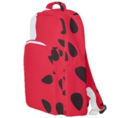 Watermelon Black Green Melon Red Double Compartment Backpack