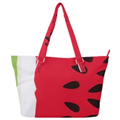 Watermelon Black Green Melon Red Full Print Shoulder Bag