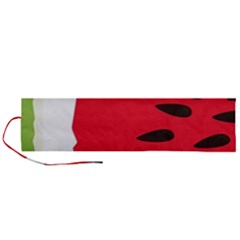 Watermelon Black Green Melon Red Roll Up Canvas Pencil Holder (L)