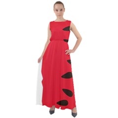 Watermelon Black Green Melon Red Chiffon Mesh Boho Maxi Dress