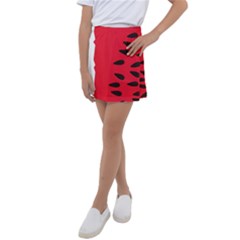 Watermelon Black Green Melon Red Kids  Tennis Skirt