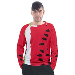 Watermelon Black Green Melon Red Men s Long Sleeve Raglan T-Shirt