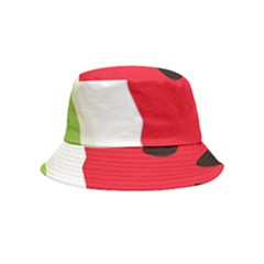 Watermelon Black Green Melon Red Bucket Hat (Kids)