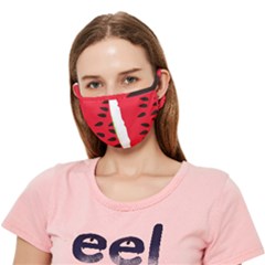 Watermelon Black Green Melon Red Crease Cloth Face Mask (Adult)