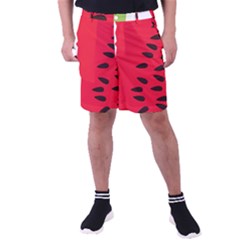 Watermelon Black Green Melon Red Men s Pocket Shorts