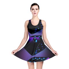 3d Love Ludo Game Reversible Skater Dress