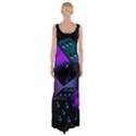 3d Love Ludo Game Thigh Split Maxi Dress View2