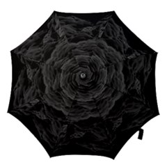 Black Sea Minimalist Dark Aesthetics Vaporwave Hook Handle Umbrellas (large)