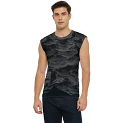 Black Sea Minimalist Dark Aesthetics Vaporwave Men s Raglan Cap Sleeve T-shirt by Cemarart