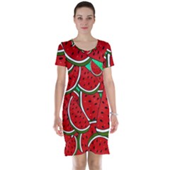 Summer Watermelon Fruit Short Sleeve Nightdress