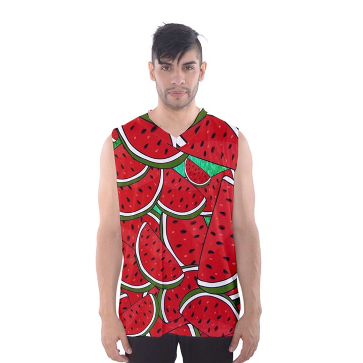 Summer Watermelon Fruit Men s Basketball Tank Top