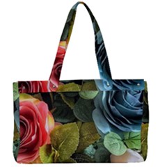 Flower Roses Canvas Work Bag