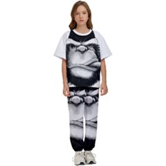 Png Houed Kids  T-shirt And Pants Sports Set by saad11