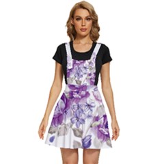 Flower-floral-design-paper-pattern-purple-watercolor-flowers-vector-material-90d2d381fc90ea7e9bf8355 Apron Dress by saad11