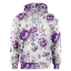 Flower-floral-design-paper-pattern-purple-watercolor-flowers-vector-material-90d2d381fc90ea7e9bf8355 Men s Overhead Hoodie by saad11